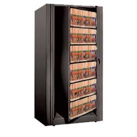 Rotary File Cabinet Starter Unit Legal 5 Shelves Black XLG-S6-T25