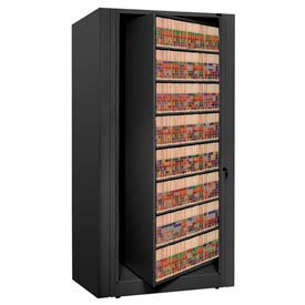 Rotary File Cabinet Starter Unit Legal 7 Shelves Black XLG-S8-T25