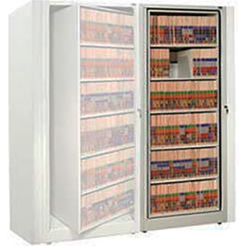 Rotary File Cabinet Adder Unit Letter 1 Shelves Bone White XLT-A2-T15
