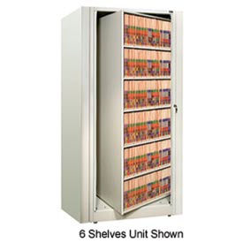 Rotary File Cabinet Starter Unit Letter 1 Shelves Bone White XLT-S2-T15