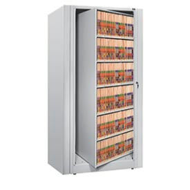 Rotary File Cabinet Starter Unit Letter 5 Shelves Light Gray XLT-S6-T47
