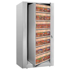 Rotary File Cabinet Starter Unit Letter 6 Shelves Light Gray XLT-S7-T47