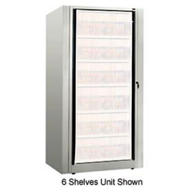 Rotary File Cabinet Components Base Starter Unit Legal 7-High Light Gray XSLG-S7E-T47