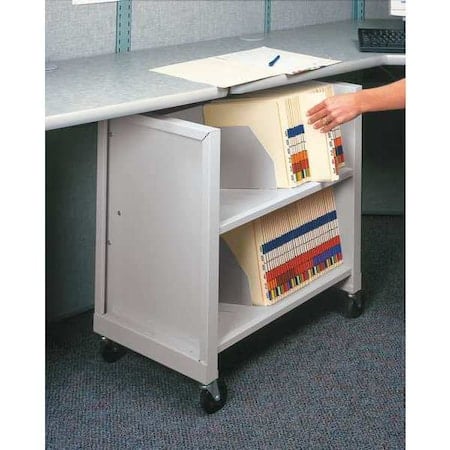Mini File Cart, Letter/Legal Shlvs, Gray MPN:BFC-4