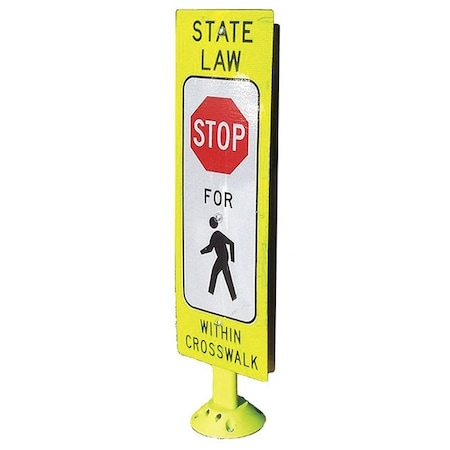 Sign and Fixed Base, 42 in H, 13.25 in W, English, 8FG342FLGEFXSFP-HDB MPN:8FG342FLGEFXSFP-HDB