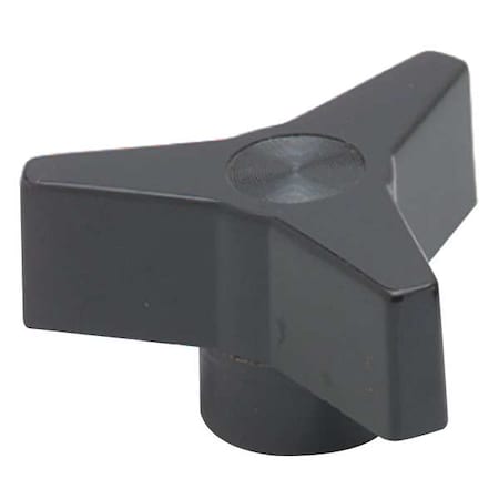 Three Prong Clamp Knob, 10-32 Thread Size, 0.77