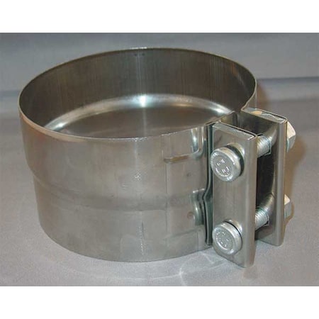 Metal Exhaust Clamps, ID 4 3/16 In, Silver MPN:WCF-4