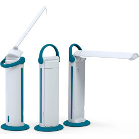 Daylight Twist 2 Go LED Lamp with USB Port 5W Teal/White U35090