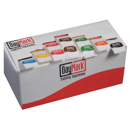 Label Kit, Monday to Sunday, 1 In., PK7000 MPN:111183