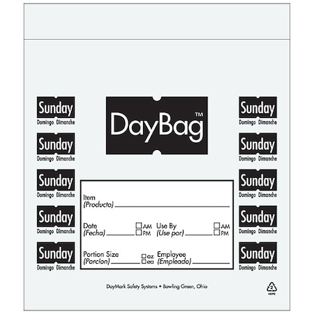 Day Portion Bag, Sunday, PK2000 MPN:112384