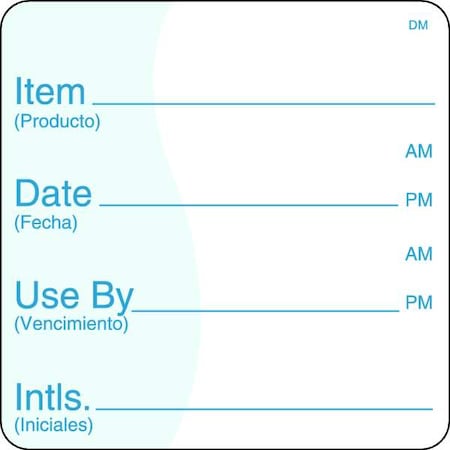 Shelf Life Label, 2 In. H, 2 In. W, PK250 MPN:112438
