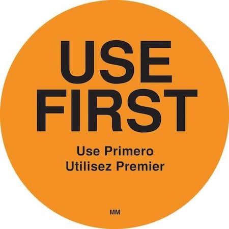 Use First Label, 3 In. H, PK500 MPN:112596