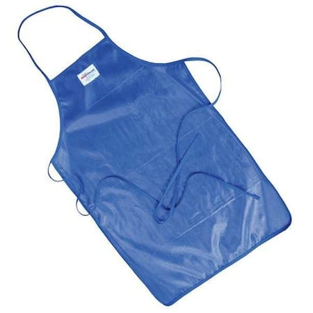 Bib Apron, Nylon, Blue, 36 in, Universal MPN:50362