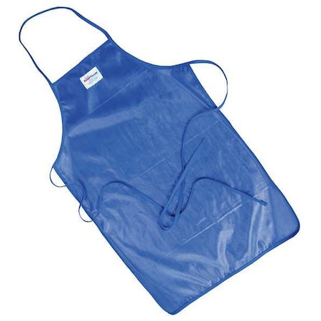 Bib Apron, Nylon, Blue, 42 in, Universal MPN:50422