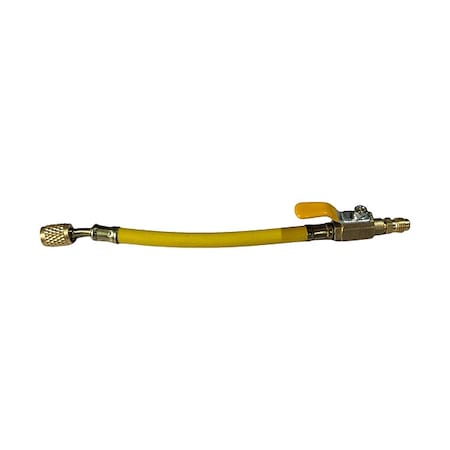 Ball Valve Adapter Hose, 6 In, Yellow MPN:4PDG3