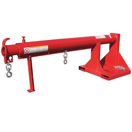 Fork Truck Boom, 4, 000 lb, Red MPN:60JC94