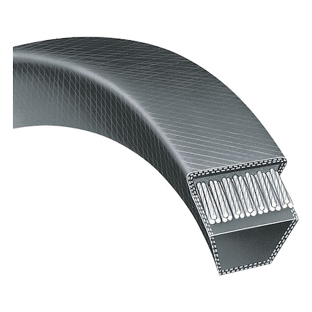 3V600 Wedge V-Belt, 60 in Outside Length, 3/8 in Top Width, 5/16 in Thickness, 1 Ribs MPN:13V719