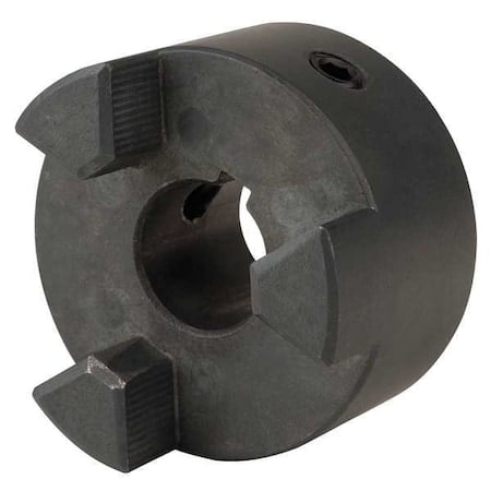 Jaw Coupling Hub, L095, Sintered Iron, 1