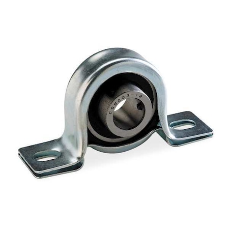 Pillow Block Bearing, Steel Housing Material, Set Screw, Ball, 1 in Dia, Alloy Steel Insert Material MPN:2X900