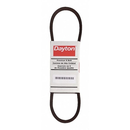 AX63 Cogged, Classical V-Belt, 65 in Outside Length, 1/2 in Top Width, 5/16