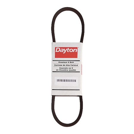 AX55 Cogged, Classical V-Belt, 57 in Outside Length, 1/2 in Top Width, 5/16