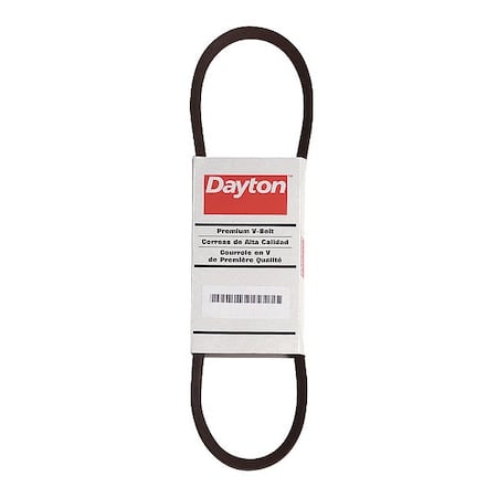 BX82 Cogged, Classical V-Belt, 85 in Outside Length, 21/32 in Top Width, 13/32
