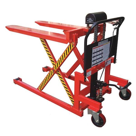 ContainerTilter, 42in, 61in, 23in, Red, Steel MPN:11K274