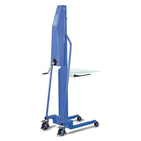 Manual Platform Lift Trucks, Manual, 440 lb Load Capacity, Hand Winch Lift Control MPN:2MPU3