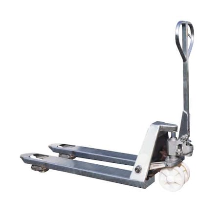 Pallet Jack, Galvanized, Nylon Rollers MPN:2TUR4