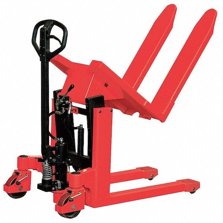 Hi-LiftPalletJack, 45in, 51in, 29in, Rd, Stl MPN:33W285