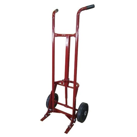 Drum Truck, 55 Gal, Steel, Red, 59-1/2 In. H MPN:34D646