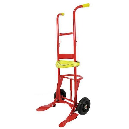Drum Truck, 55 Gal, Steel, Red, 59-1/2 In H MPN:34D649