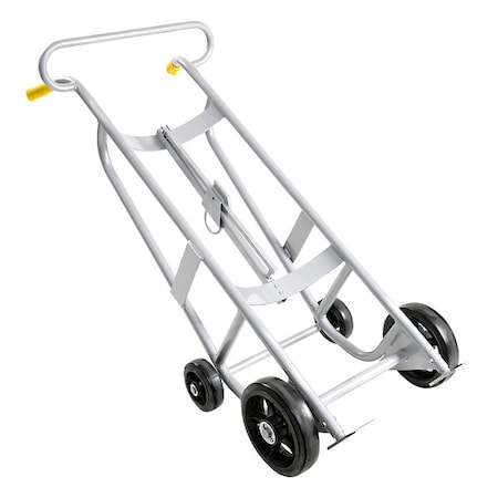 Drum Hand Truck, 1000 lb., Aluminum, Silver MPN:34D652