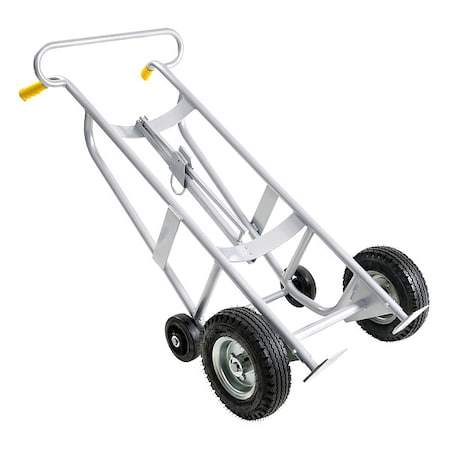 Drum Hand Truck, 700 lb., Aluminum, Silver MPN:34D654