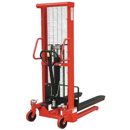 Fixed Base Hydraulic Stacker, Load Cap. 2000 lb. MPN:4VME2