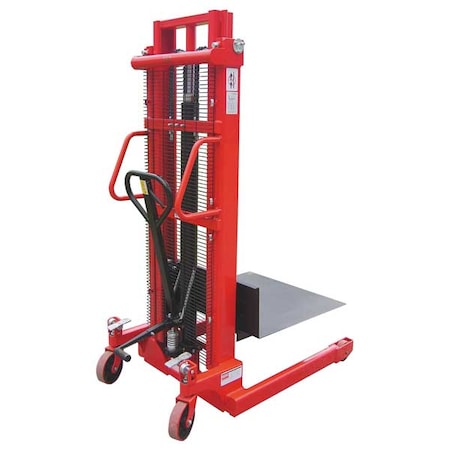 Portable Manual Platform Lift Truck, Manual, 2, 000 lb Load Capacity, Foot Pump Lift Control MPN:4VME4