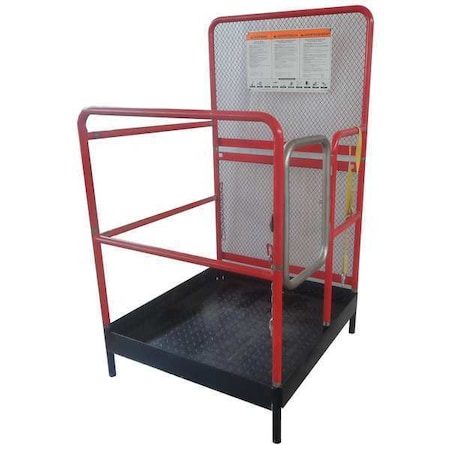 Forklift Work Platform, 1, 000 lb, 66