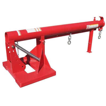 Fork Truck Boom, 4, 000 lb, Red MPN:60JC96