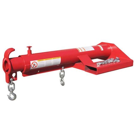Fork Truck Boom, 4, 000 lb, Red MPN:60JC98
