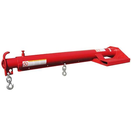 Fork Truck Boom, 6, 000 lb, Red MPN:60JD01