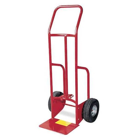 Drum Hand Truck, 650 lb., Steel, Red MPN:6W854