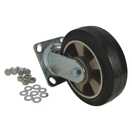 SwivelCaster, Black, Rubber;Steel, 500lb MPN:MH13X46301G