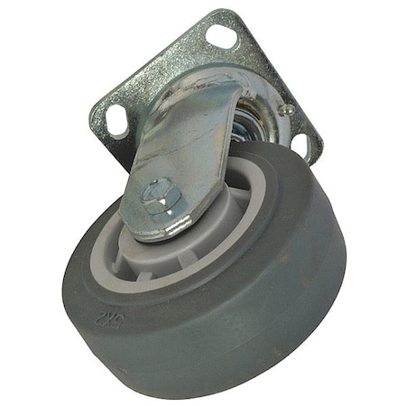 SwivelCaster, Gray, Polyolefin;Steel, 500lb MPN:MH13X47101G