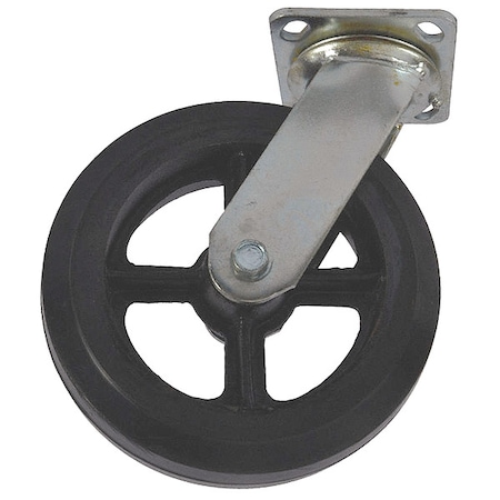 SwivelCaster, Black, Steel;Rubber, 600lb MPN:MH13X47601G