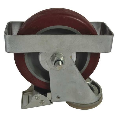 Caster, 5-1/2in, 1-1/2in, Slvr, Polyurethane MPN:MH13X47904G