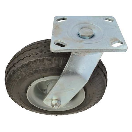 SwivelCaster, Black, Rubber;Steel, 300lb MPN:MH13X48302G