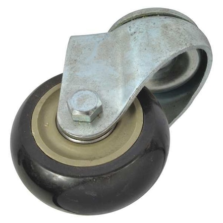 SwivelCaster, 3in, 1-1/4in, Blk, Plyurthn MPN:MH2MPU201G