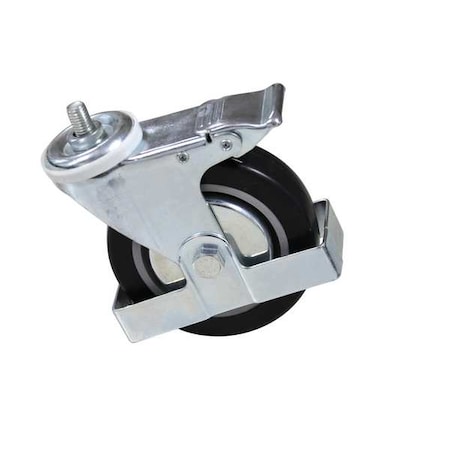 SwivelCaster, 5in, 1-1/2in, Slvr, Plyurthn MPN:MH2MPU208G