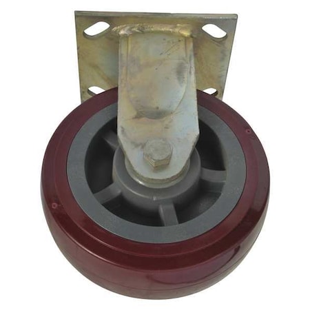 RigidCaster, 6in, 4in, Red, Polyurethane MPN:MH2TUK702G