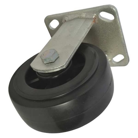 RigidCaster, Black, Polyolefin;Steel, 650lb MPN:R004
